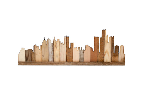 Detroit Rustic Skyline- Home Decor