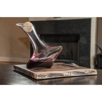J.R Decanter with Live edge stand