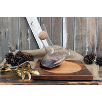 Tad Whiskey Decanter 375mL with Barnwood Stand