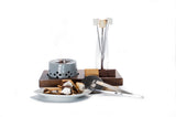 Flaming S'mores Set and Wood Stand