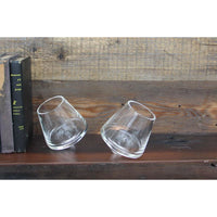 Swoon 12 oz Revolving Wine Glass.   The revolving motion aerates the liquid. Aeration, simply means exposing the liquid to air or giving it a chance to "breathe" before drinking it. The reaction between gases in the air and beverages changes the flavor. 