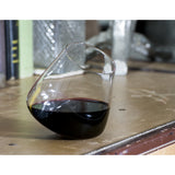 Two 5 oz rocks glasses for when you need just a tad bit.   The revolving motion aerates the liquid. Aeration, simply means exposing the liquid to air or giving it a chance to "breathe" before drinking it. The reaction between gases in the air and beverages changes the flavor.       Dishwasher Safe.  Top Rack without heated dry.
