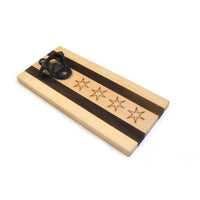 Chicago Flag Maple and Cherry Bottle Opener