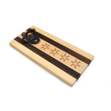 Chicago Flag Maple and Cherry Bottle Opener