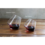 Two 5 oz rocks glasses for when you need just a tad bit.   The revolving motion aerates the liquid. Aeration, simply means exposing the liquid to air or giving it a chance to "breathe" before drinking it. The reaction between gases in the air and beverages changes the flavor.       Dishwasher Safe.  Top Rack without heated dry.