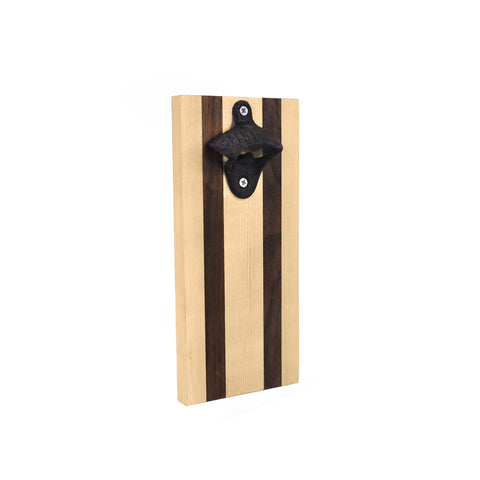 Chicago Flag Maple and Cherry Bottle Opener